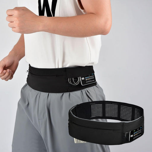 Insulin Pump Belt with Mesh Pouches Easy Viewing, Breathable Insulin Pump Holder with Adjustable Waist Band, No-Buckle Diabetic Pump Sleeping/Running Belt for Men/Women