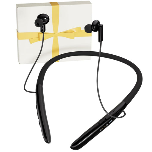 Bluetooth Hearing Aids for Seniors with Hearing Loss, Neckband Rechargeable OTC Hearing Aids for Adults with Noise Cancelling, Provide Clear Sound and Neckband Design Could Prevent Loss