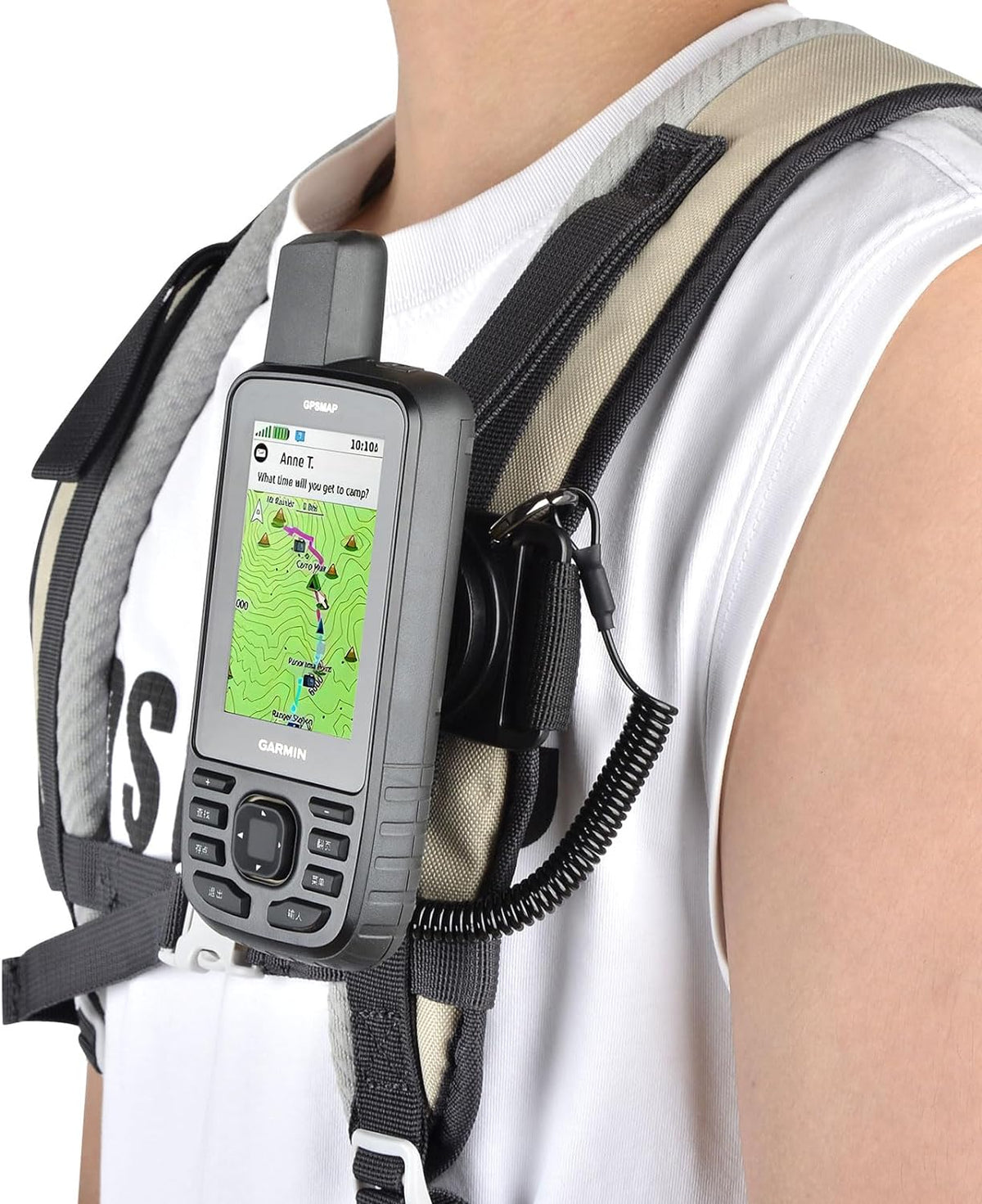 Backpack Tether for Garmin Handheld GPS inReach/eTrex/Rino/Alpha/Orego — Products for Health
