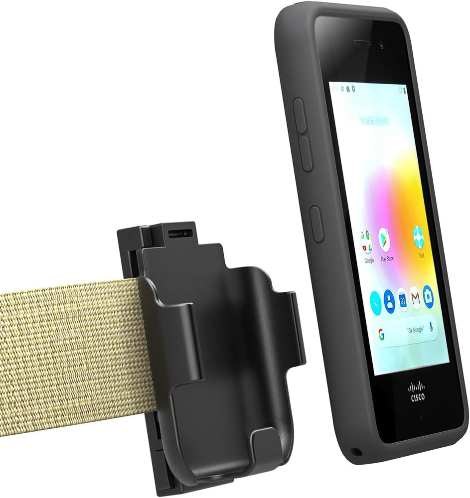 VoIP Phone Case with Belt Clip for Cisco Wireless Phone 840, Cisco 840 Belt Clip Fits Belts Up to 2.35'', Cisco CP-840 Case Provides Full Edge Protection - Portable & Easy Access Black