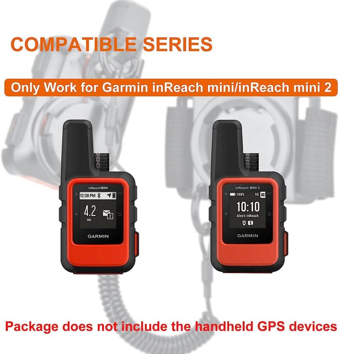 Backpack Tether for Garmin inReach Mini/inReach Mini 2 Handheld GPS - Garmin Backpack Mount (Not for Other Models)