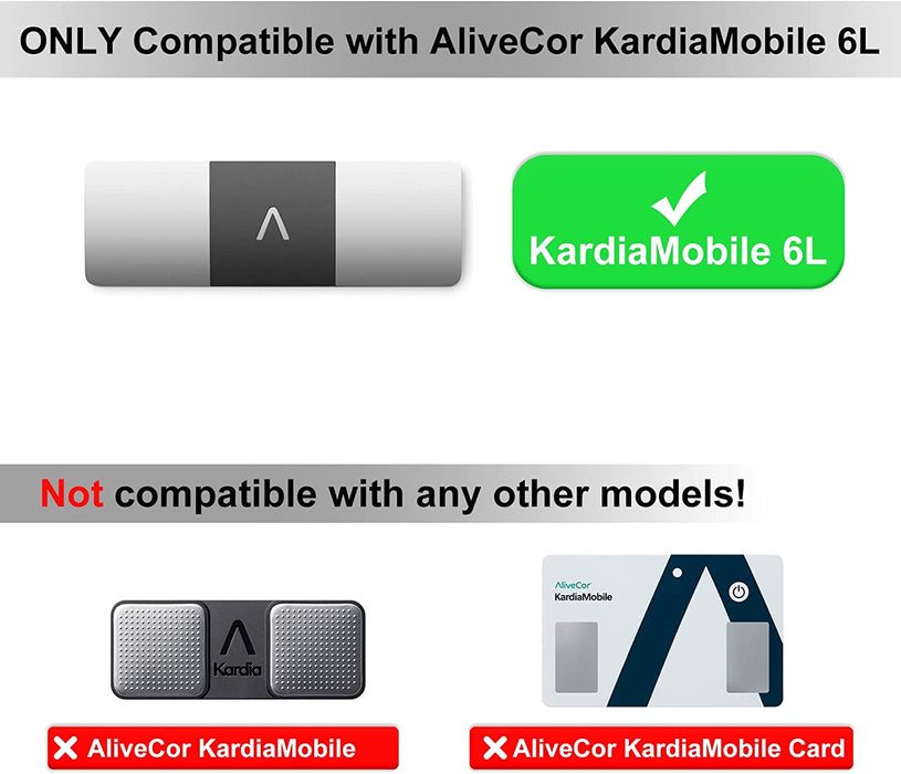 Protective Case for AliveCor KardiaMobile 6L Personal EKG, Heart Monitor Case for Kardia Mobile 6L ECG (NOT for KardiaMobile)