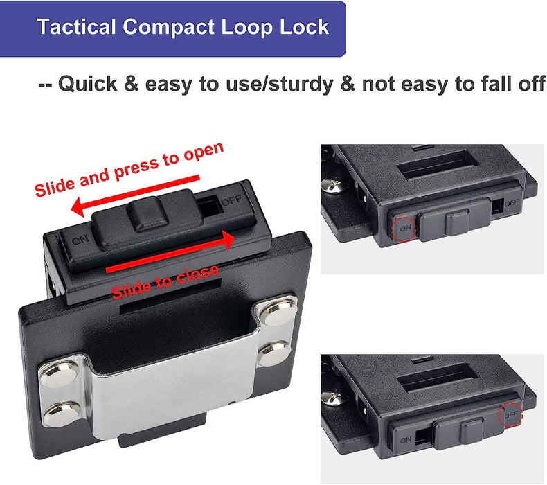 New Drill Belt Clip - Heavy Duty Drill Holder for 1.25"/1.75"/2" Tool Belt, Cordless Drill Belt Holster with Belt Clip - Easy to Access Drill Impact Driver Gun Nailer