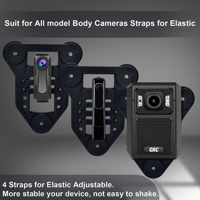 Body Camera Mount, Strong Magnetic Holder with 6 Magnets, Universal Body Cam Mount Clip for All Model - Stay in Place Not Damage Clothes