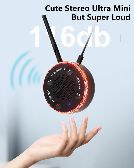 Loud Cell Phone Ringer Amplifier for Seniors & Hearing Impaired, 116dB External Ringer for Cell Phone with Dual Alert, Bluetooth 5.3 Speakerphone Dedicated Answer/End Call, 95ft Coverage