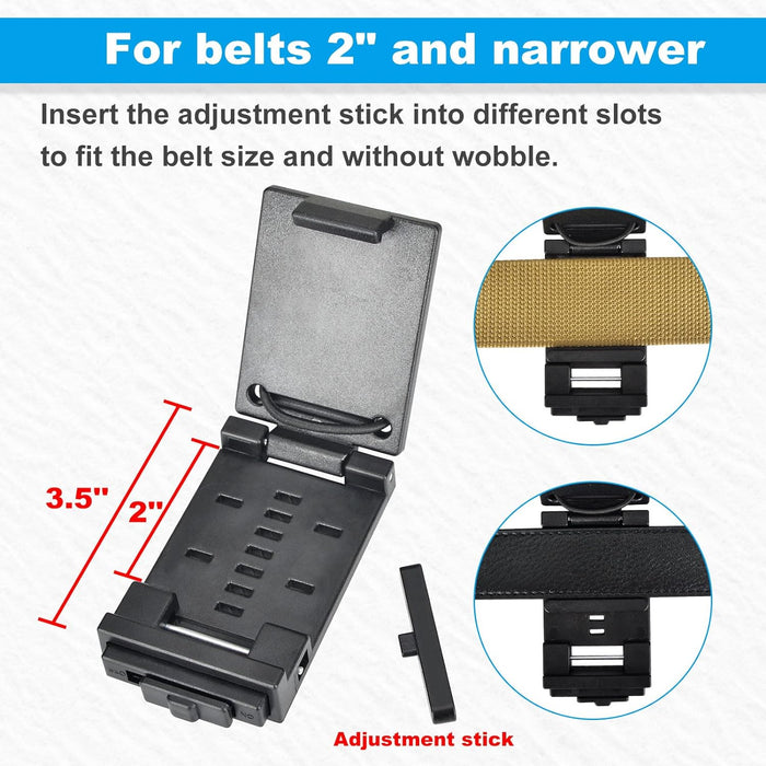 Tactical Radio Holder Duty Belt, Radio Holster Walkie Talkie Holder Belt Clip Law Enforcement Accessories for Motorola, BaoFeng, Midland, Hytera Radios