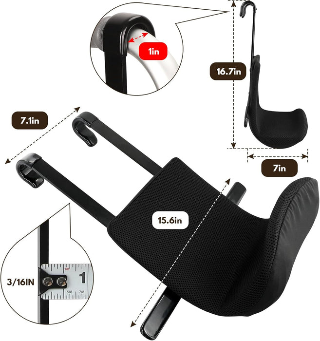 Knee Sling for Walker, Leg Support Up to 300lbs with Comfortable Cushion, Knee Rehabilitation Equipment for Adults, Knee Recovery Equipment Walker Attachment Accessories