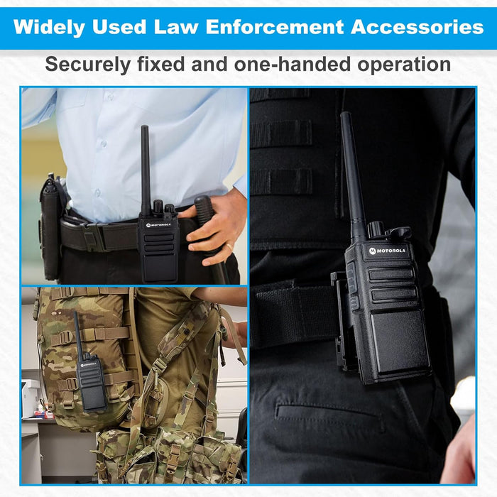Tactical Radio Holder Duty Belt, Radio Holster Walkie Talkie Holder Belt Clip Law Enforcement Accessories for Motorola, BaoFeng, Midland, Hytera Radios