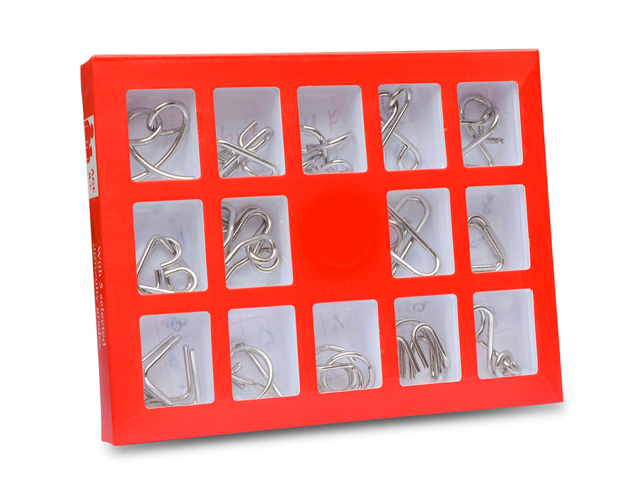 Metal Wire Puzzles Activity for Dementia Alzheimer's Seniors Elderly Memory Loss Product Keep Hands Busy Game Toys Gifts(15 set)