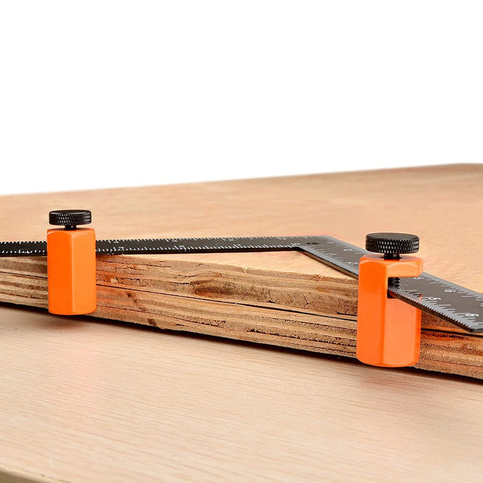 Taller Stair Gauges for Framing Square, Stair Gauge Knob for Layout Attachment Framing Jigs (Orange - 2-Pack)