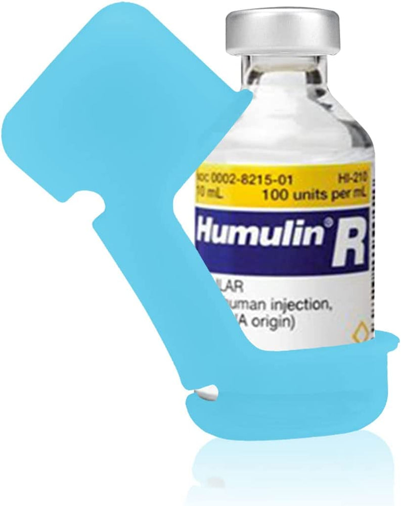 Insulin Vial Protector for Fiasp Humalog Novolog Humulin Novolin Insulin, Diabetes Insulin Silicone Sleeve Vial Holder Case for 10ML Insulin Vials