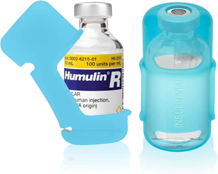 Insulin Vial Protector for Fiasp Humalog Novolog Humulin Novolin Insulin, Diabetes Insulin Silicone Sleeve Vial Holder Case for 10ML Insulin Vials