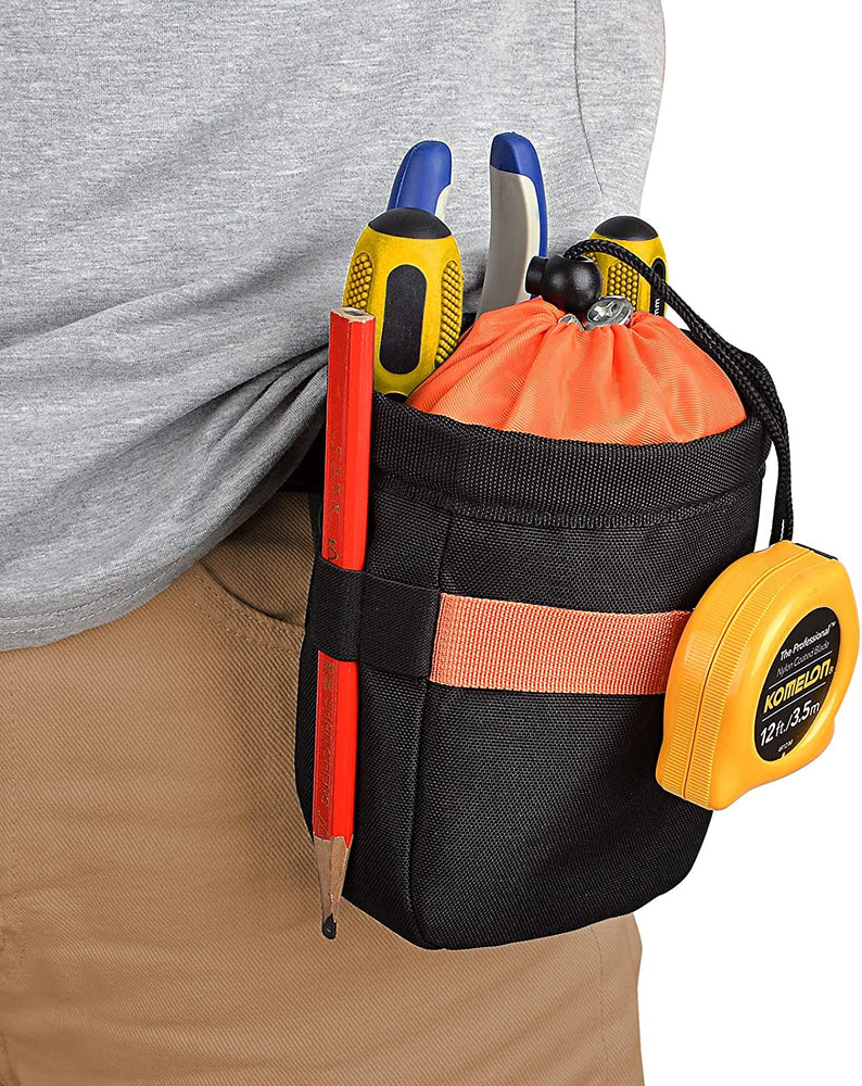 Utility Tool Belt Pouch, Clip-on Tool Pouches for Screws, Nails