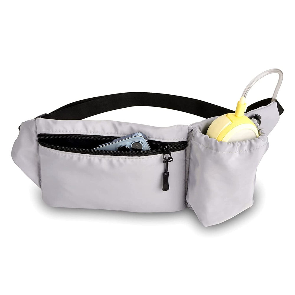 Breast Pump Fanny Pouch for Medela Freestyle Flex Parts, Medela Freestyle Accessories Fanny Bag, Hands Free Fanny Pack Waist Pack with Adjustable Belt, Fits for Working Moms