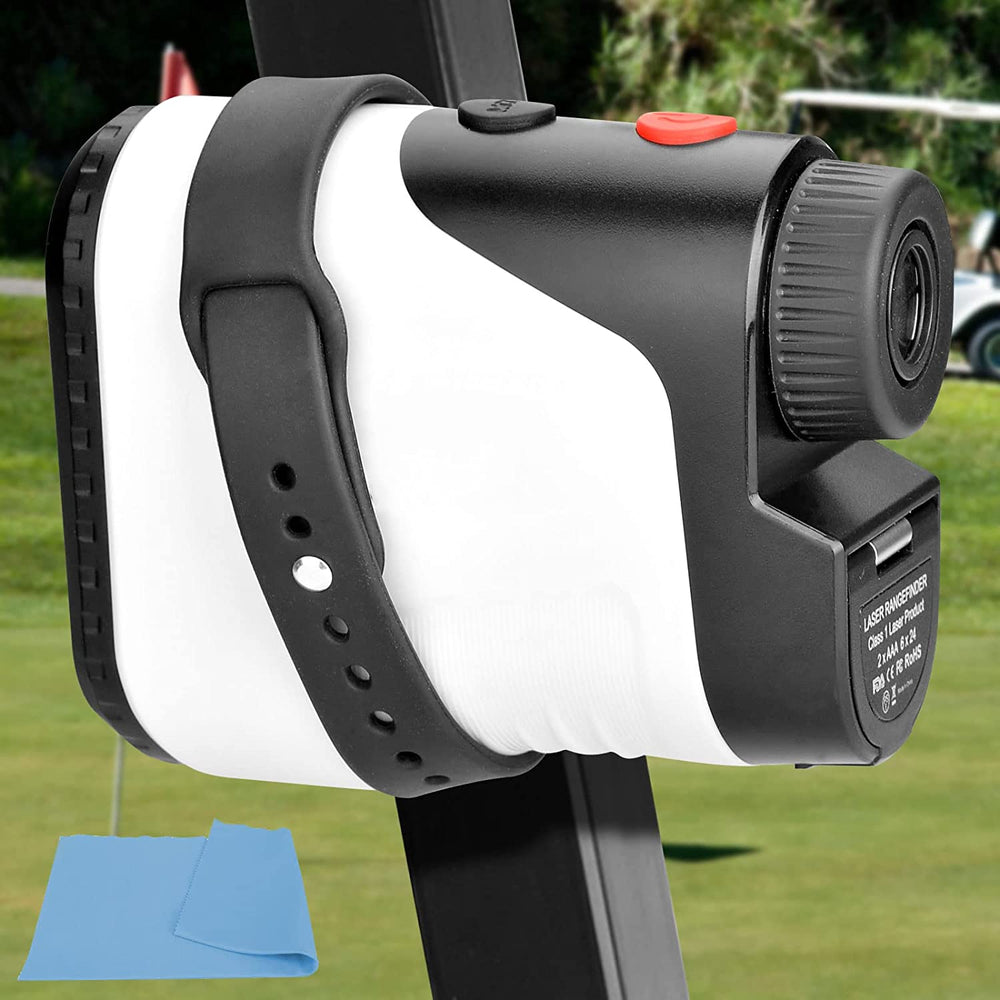Magnetic Rangefinder Mount Strap for Golf Cart Railing, Adjustable Golf Range Finder Magnet Holder Band, Fits for All Models Without Covering The Buttons