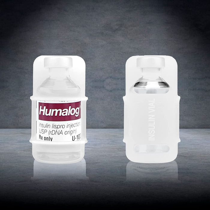 Insulin Vial Protector for Fiasp Humalog Novolog Humulin Novolin Insulin, Diabetes Insulin Silicone Sleeve Vial Holder Case for 10ML Insulin Vials