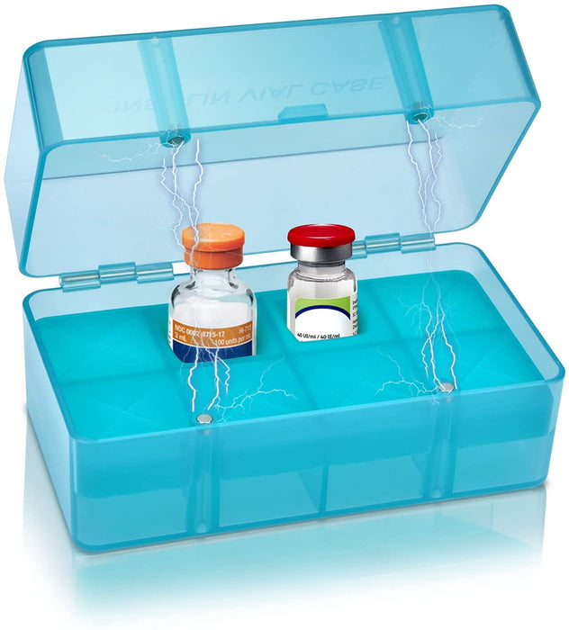 8-Slot Insulin Vial Storage Box for Fridge, Insulin Vial Holder Case f —  Products for Health