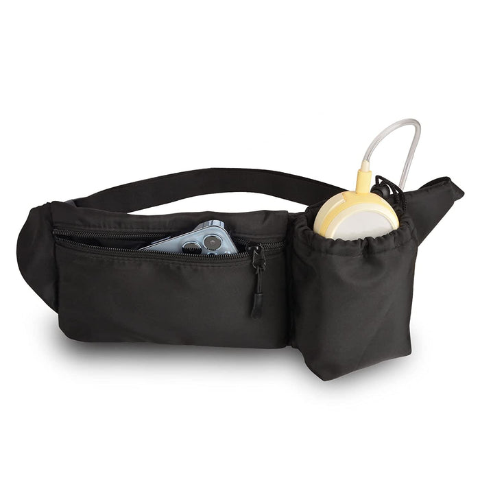 Breast Pump Fanny Pouch for Medela Freestyle Flex Parts, Medela Freestyle Accessories Fanny Bag, Hands Free Fanny Pack Waist Pack with Adjustable Belt, Fits for Working Moms