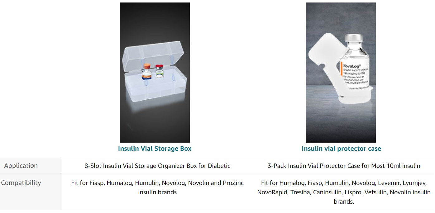 8-Slot Insulin Vial Storage Box for Fridge, Insulin Vial Holder Case for Diabetic Meeting Your Insulin Storage Needs