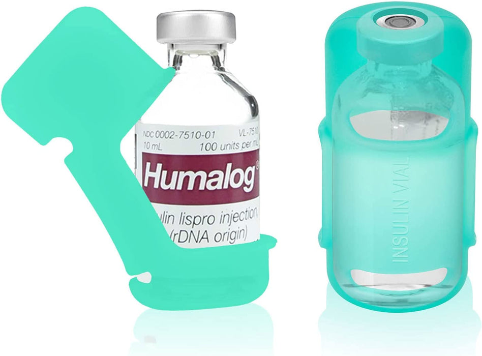Insulin Vial Protector for Fiasp Humalog Novolog Humulin Novolin Insulin, Diabetes Insulin Silicone Sleeve Vial Holder Case for 10ML Insulin Vials