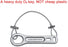 Small Metal Oxygen Cylinder Tank Wrench | O2 Key with Lanyard Cable Chain for CGA 870 Standard Post Valves for Sizes M2 A(M4)