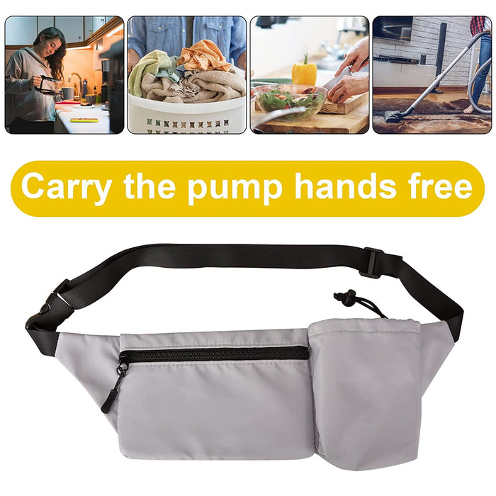 Breast Pump Fanny Pouch for Medela Freestyle Flex Parts, Medela Freestyle Accessories Fanny Bag, Hands Free Fanny Pack Waist Pack with Adjustable Belt, Fits for Working Moms