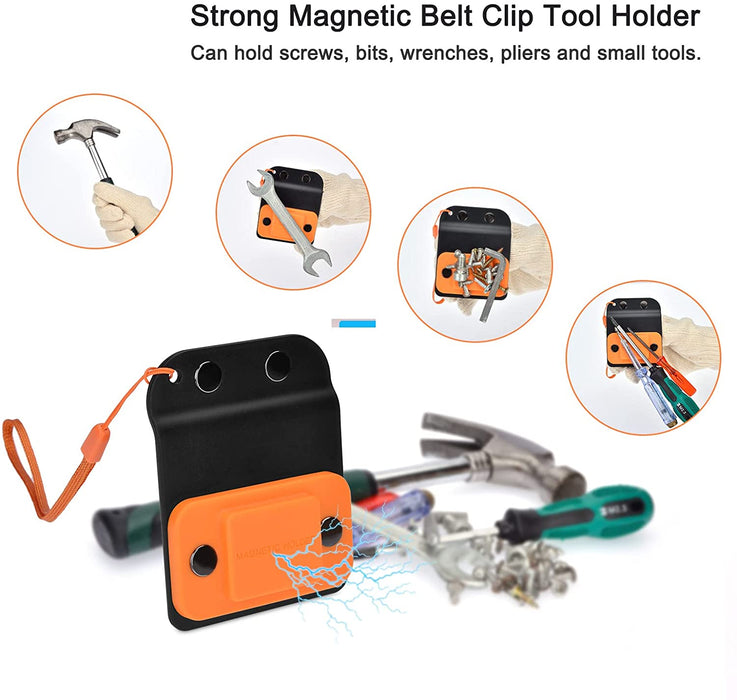 2 Inch Magnet Belt Clip, Super Strong Magnetic Belt Clips Holder for Hammer Nails Screws All Metal Tool Accessories