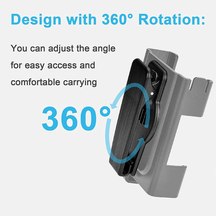 360° Rotating Case for Tandem tslim X2, Insulin Pump Holder for t:Slim/t:Slim G4, t: Holster Belt Clip with Cartridge Removal Tool Not Easy Fall & Break Pump Accessories