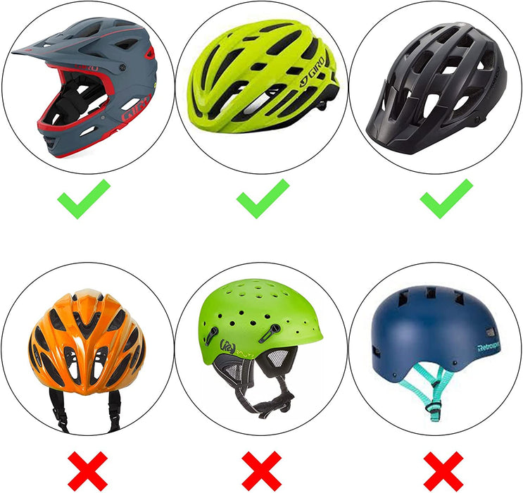 Vented Helmet Strap Mount for GoPro Hero 11/10/9/8/7/6/5/4/3/3+/2/1, Adjustable GoPro Bike Helmet Strap Mount Head Belt Holder with 360 Degree Rotating