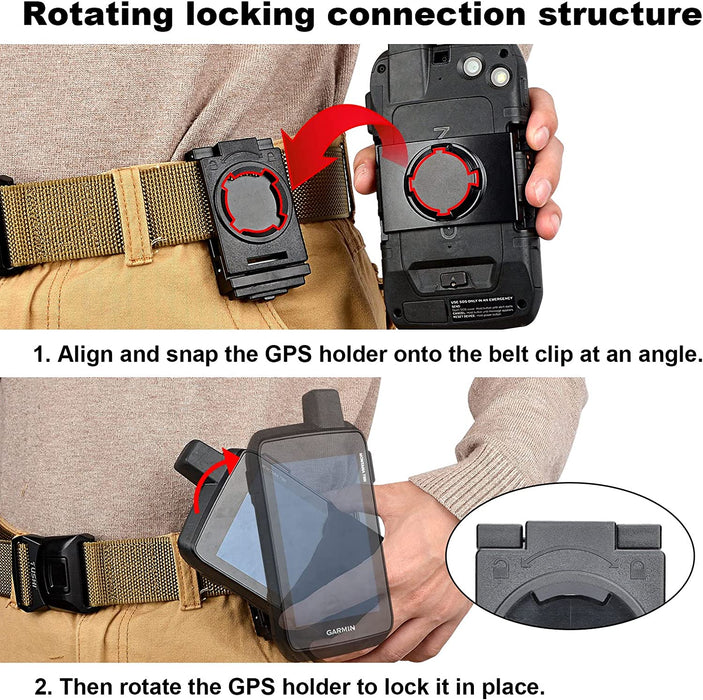 Belt Mount Clip for Garmin Montana 700i / 750i Handheld GPS ( NOT for Other Models, Not for Vehicle)