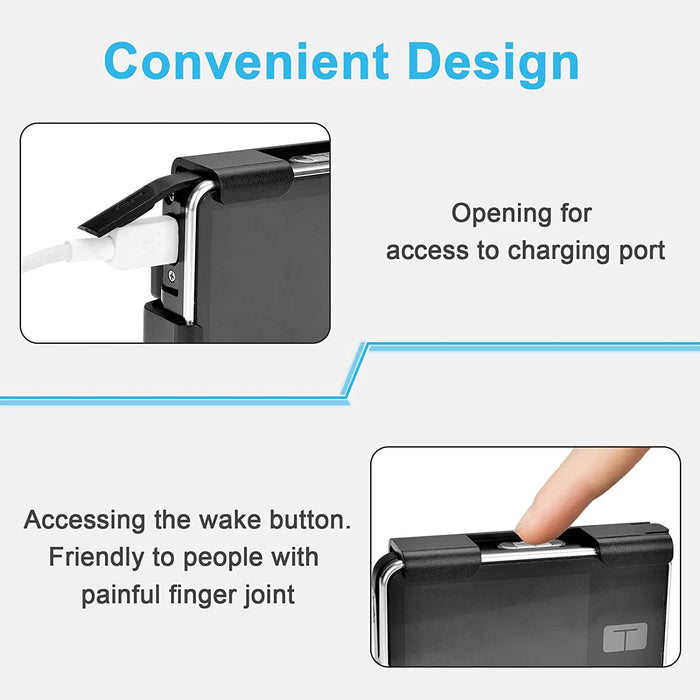 360° Rotating Case for Tandem tslim X2, Insulin Pump Holder for t:Slim/t:Slim G4, t: Holster Belt Clip with Cartridge Removal Tool Not Easy Fall & Break Pump Accessories