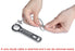 Small Metal Oxygen Cylinder Tank Wrench | O2 Key with Lanyard Cable Chain for CGA 870 Standard Post Valves for Sizes M2 A(M4)