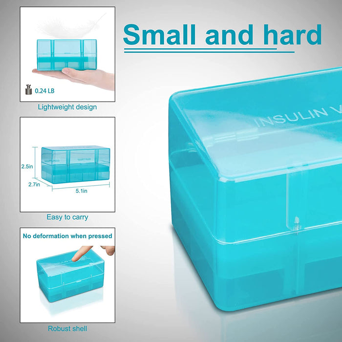 8-Slot Insulin Vial Storage Box for Fridge, Insulin Vial Holder Case for Diabetic Meeting Your Insulin Storage Needs