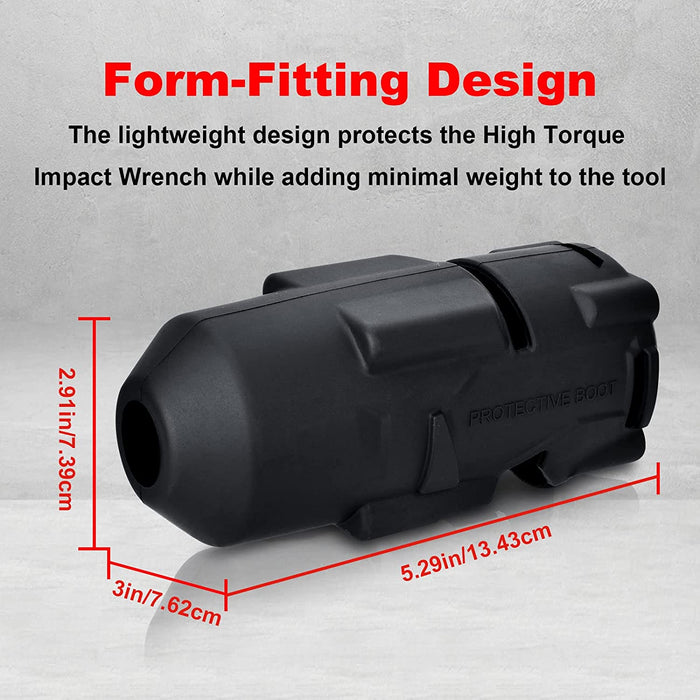 49-16-2767 High Torque Impact Protective Boot Fit for Milwaukee M18 Fuel 1/2 High Torque Impact Wrench (2767-20) and ONEKEY Version (2863-20)
