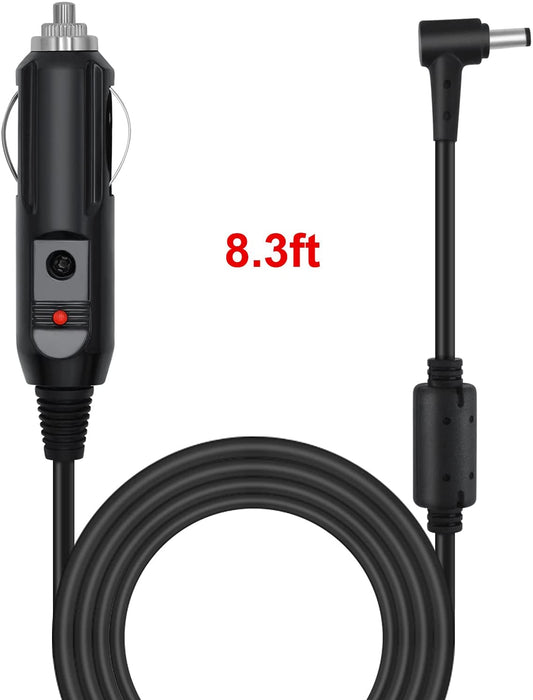 8.3ft 12V DC Shielded Power Cord for Inogen One G3 G4 G5 Power Supply Cigarette Lighter Car Charger Cable Replace Inogen BA-306 with Additional Fuses*2