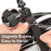 Vented Helmet Strap Mount for GoPro Hero 11/10/9/8/7/6/5/4/3/3+/2/1, Adjustable GoPro Bike Helmet Strap Mount Head Belt Holder with 360 Degree Rotating