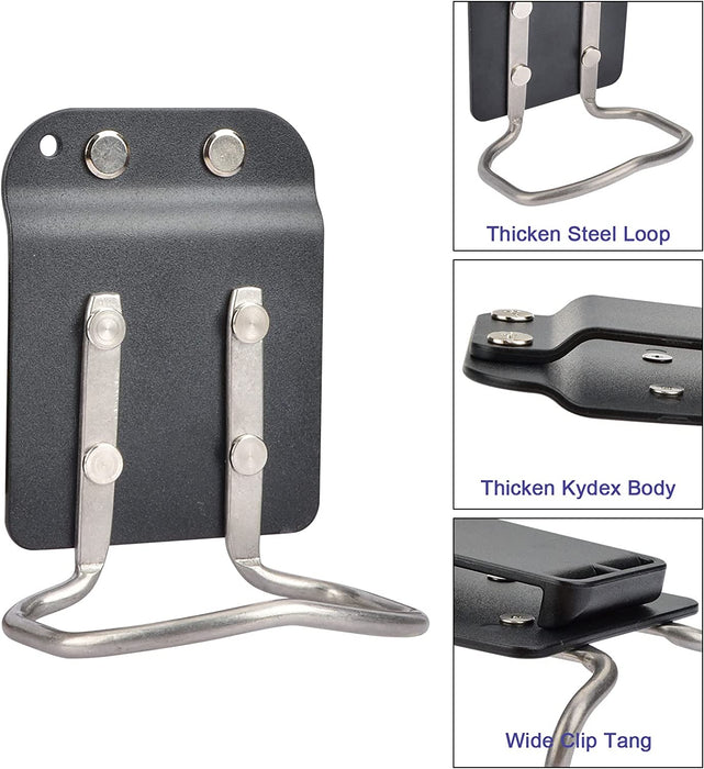 Hammer holder fits for standard pant belt and 1.5"/1.75"/2" tool belt
