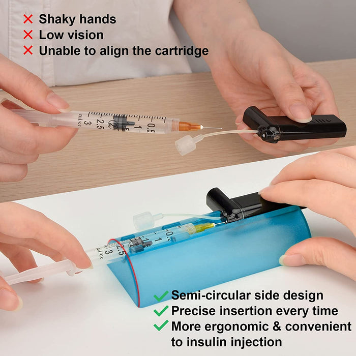 Insulin Cartridge Filling Tool for tslim x2, Tandem t:Slim X2 Pump Accessories for Diabetic with Shaky Hands - Accurately Fill Insulin Cartridge