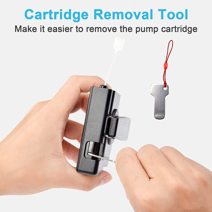 360° Rotating Case for Tandem tslim X2, Insulin Pump Holder for t:Slim/t:Slim G4, t: Holster Belt Clip with Cartridge Removal Tool Not Easy Fall & Break Pump Accessories