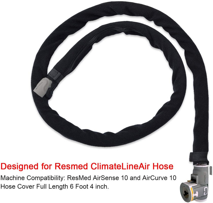 6Ft 4in ResMed CPAP Hose Cover BiPAP APAP ClimateLineAir ClimateLine Max Heated Tubing CPAP Supplies Wrap Fleece Tube CPAP Accessories