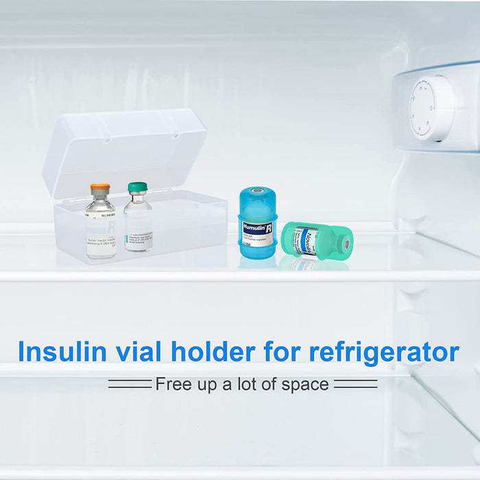 Insulin Vial Protector for Fiasp Humalog Novolog Humulin Novolin Insulin, Diabetes Insulin Silicone Sleeve Vial Holder Case for 10ML Insulin Vials