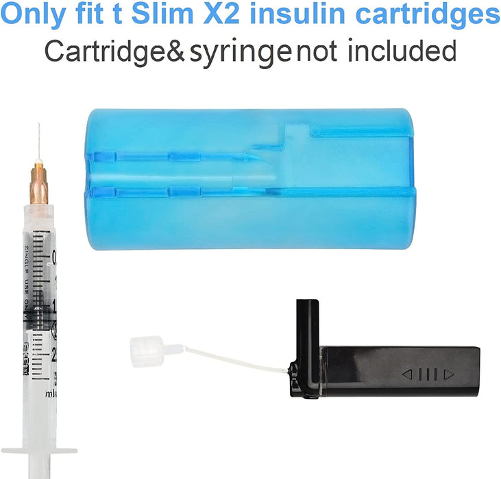 Insulin Cartridge Filling Tool for tslim x2, Tandem t:Slim X2 Pump Accessories for Diabetic with Shaky Hands - Accurately Fill Insulin Cartridge
