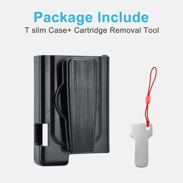 360° Rotating Case for Tandem tslim X2, Insulin Pump Holder for t:Slim/t:Slim G4, t: Holster Belt Clip with Cartridge Removal Tool Not Easy Fall & Break Pump Accessories