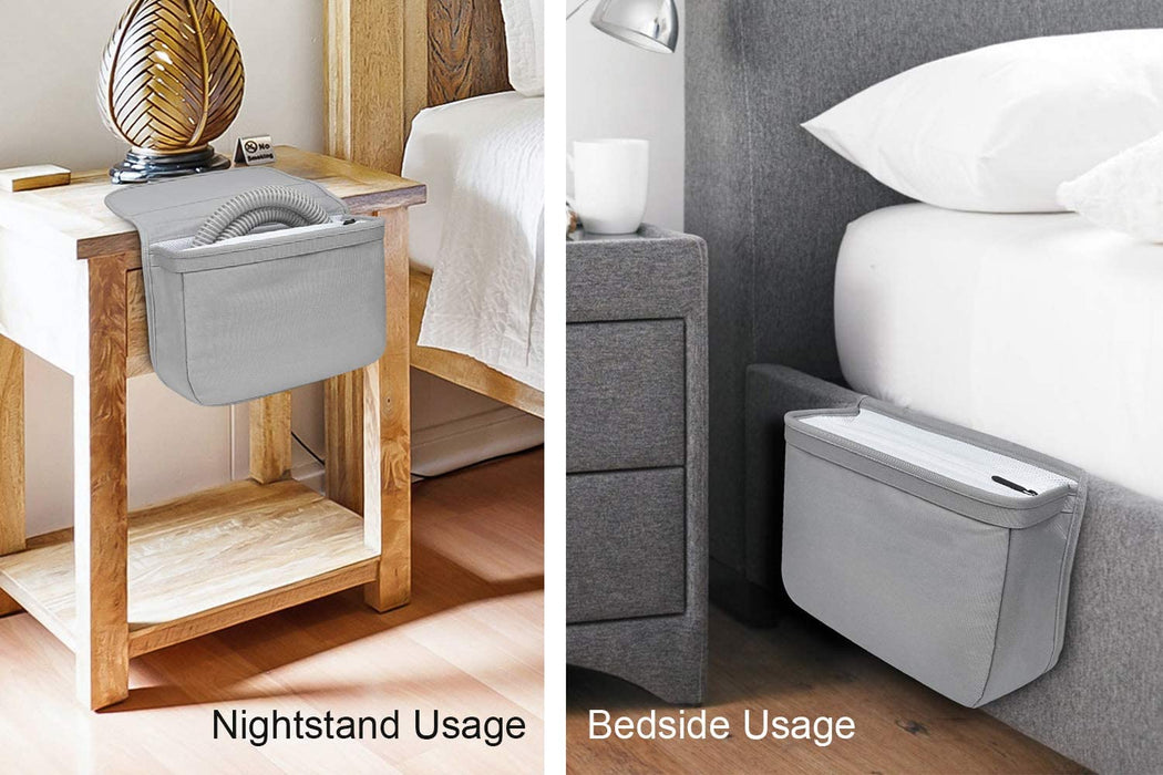 CPAP Bedside Organizer | Nightstand Organizer for APAP Cleaner Accessories  |  Handy Holder Keeping Cats from Attacking