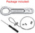 Small Metal Oxygen Cylinder Tank Wrench | O2 Key with Lanyard Cable Chain for CGA 870 Standard Post Valves for Sizes M2 A(M4)